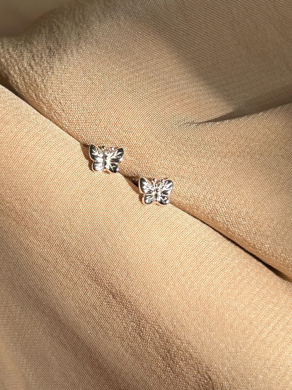 Butterflies Butterfly Mini Studs Vermeil Earrings