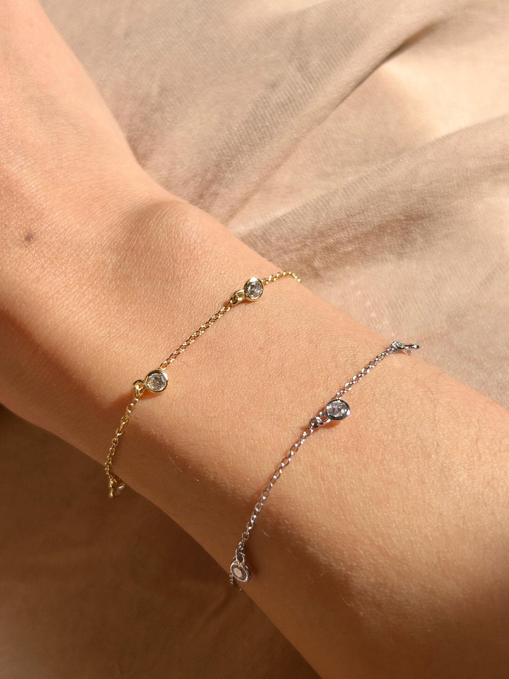 Gem Charms CZ Bracelet