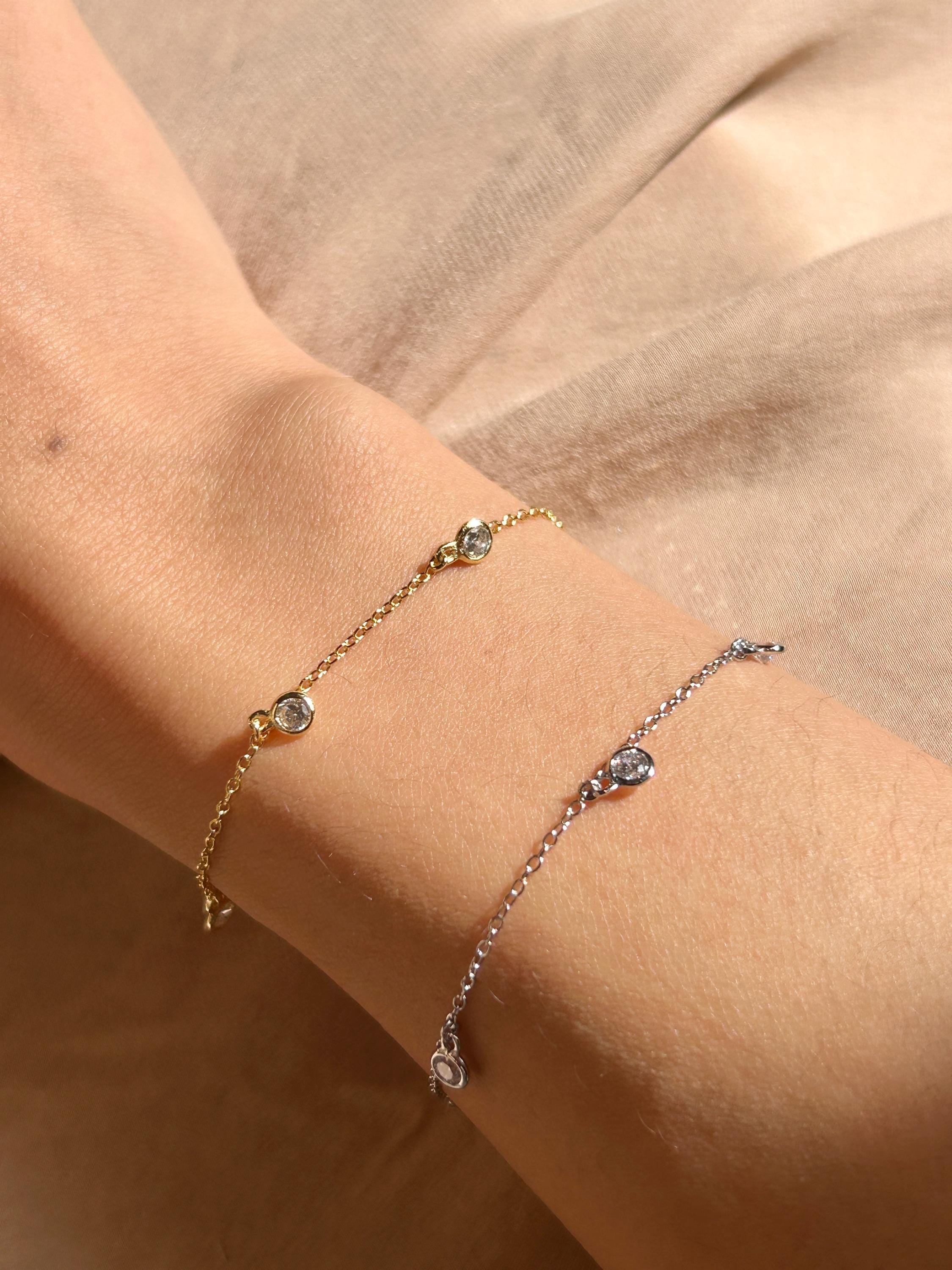 Gem Charms CZ Bracelet