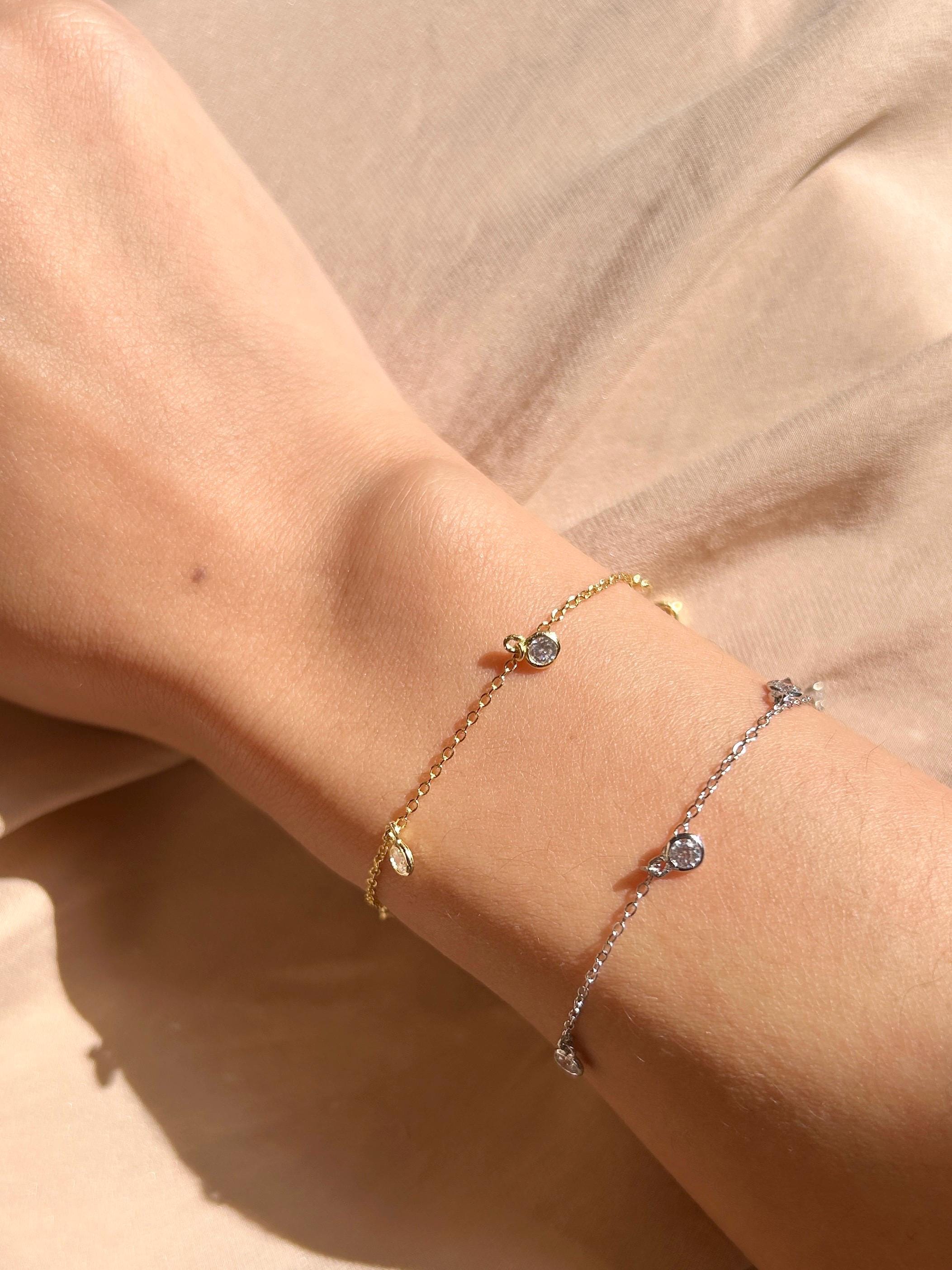 Gem Charms CZ Bracelet