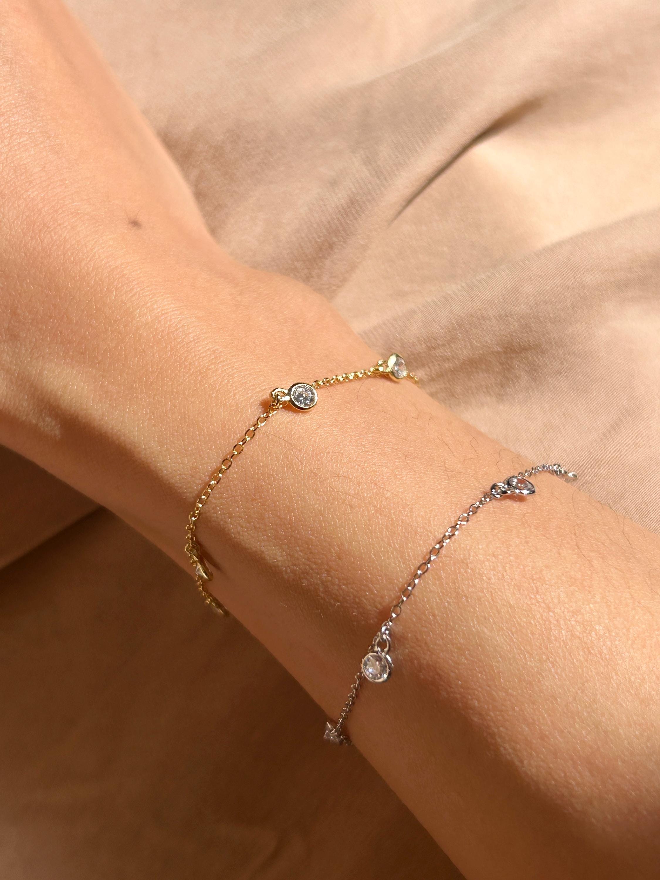Gem Charms CZ Bracelet