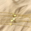 Heart Plate Paperclip Bracelet