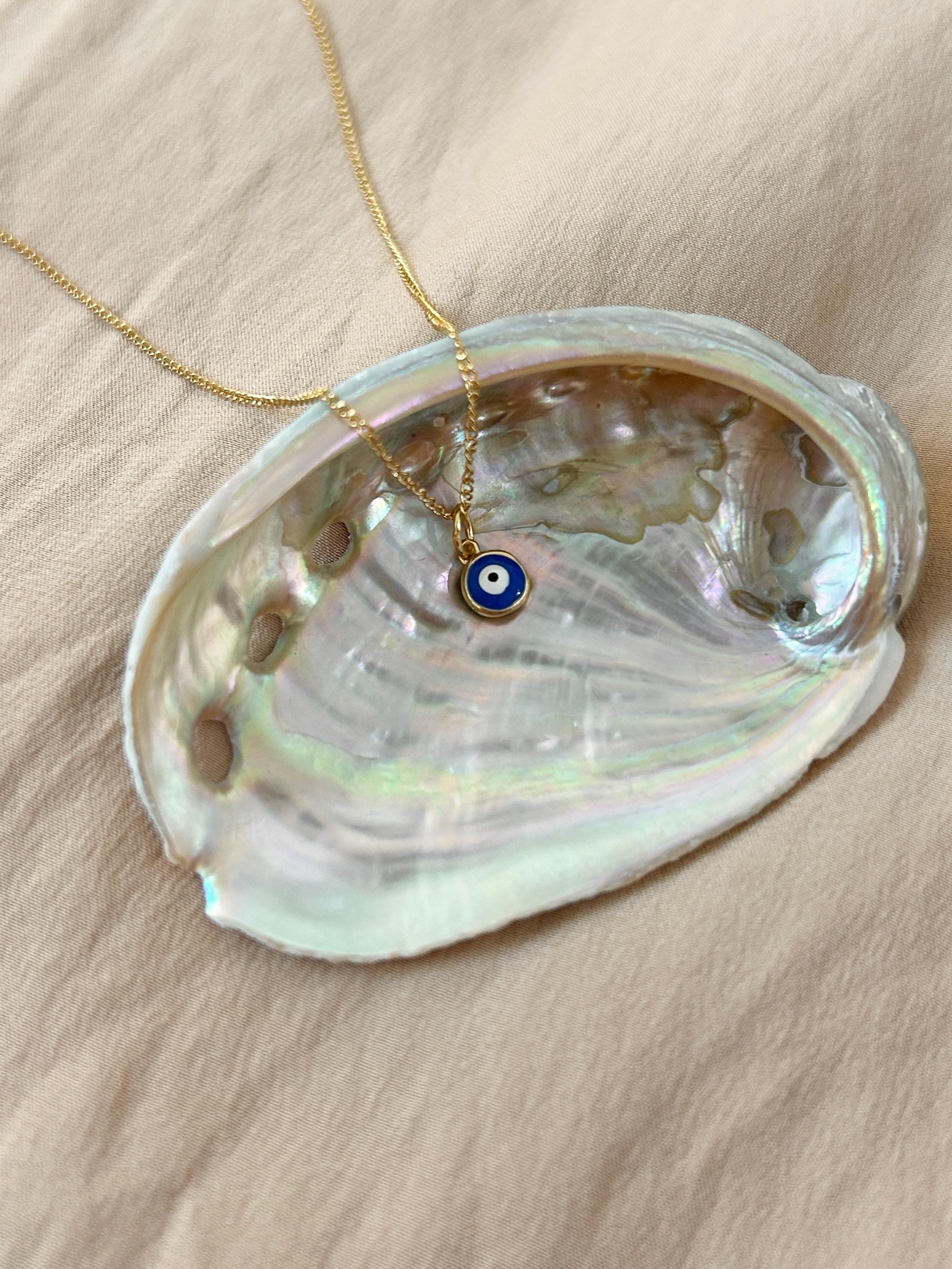 Mimi Blue Nazar Evil Eye Pendant ~ Vermeil Necklace