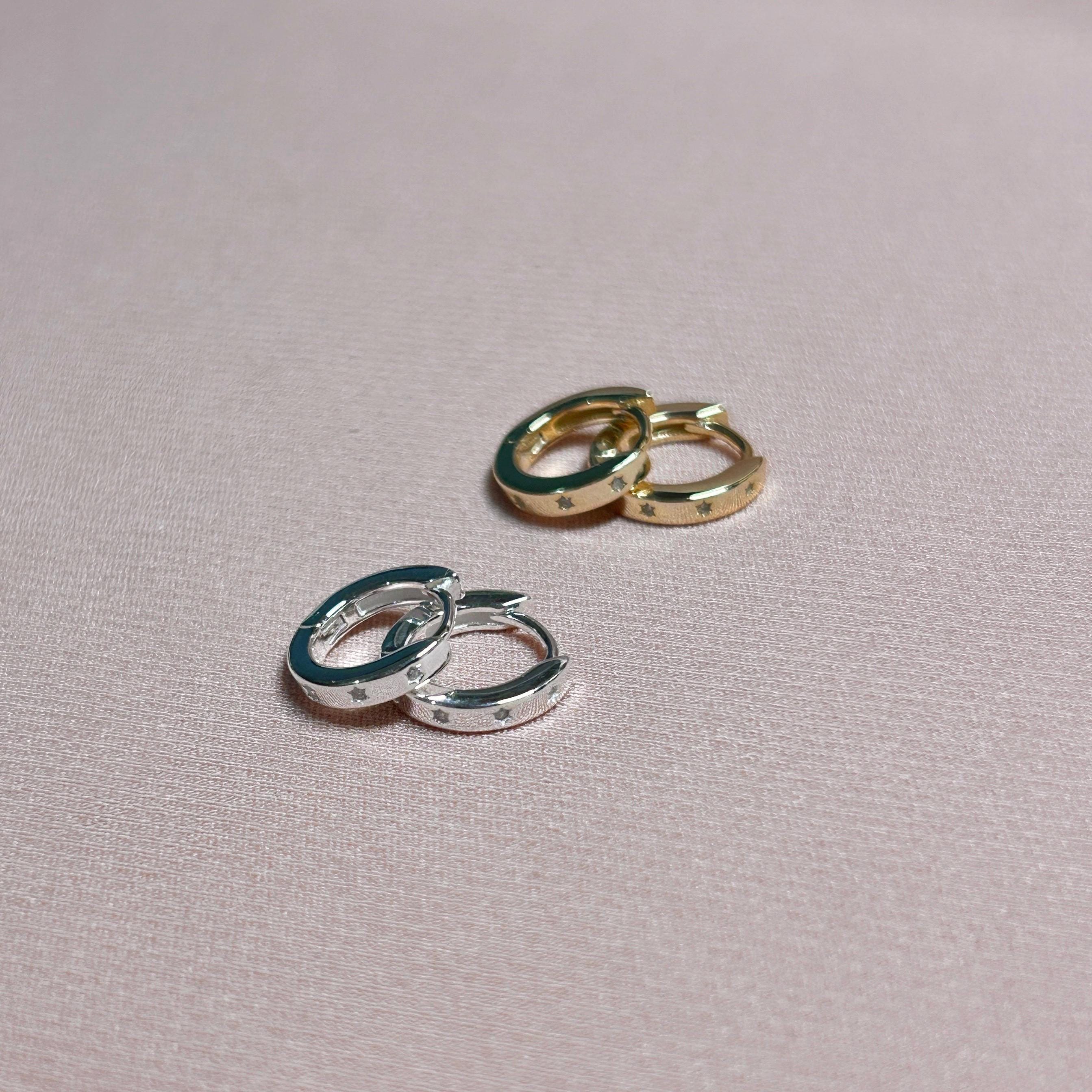 Eternity Cz Huggies Huggie Vermeil Earrings