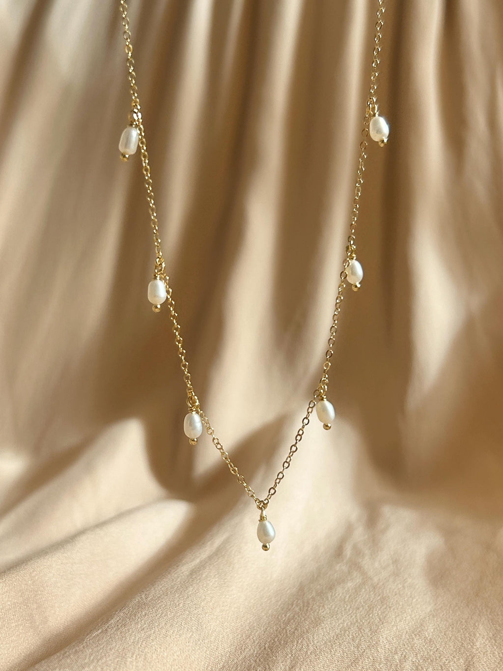 Rice Pearl ~ Vermeil Necklace