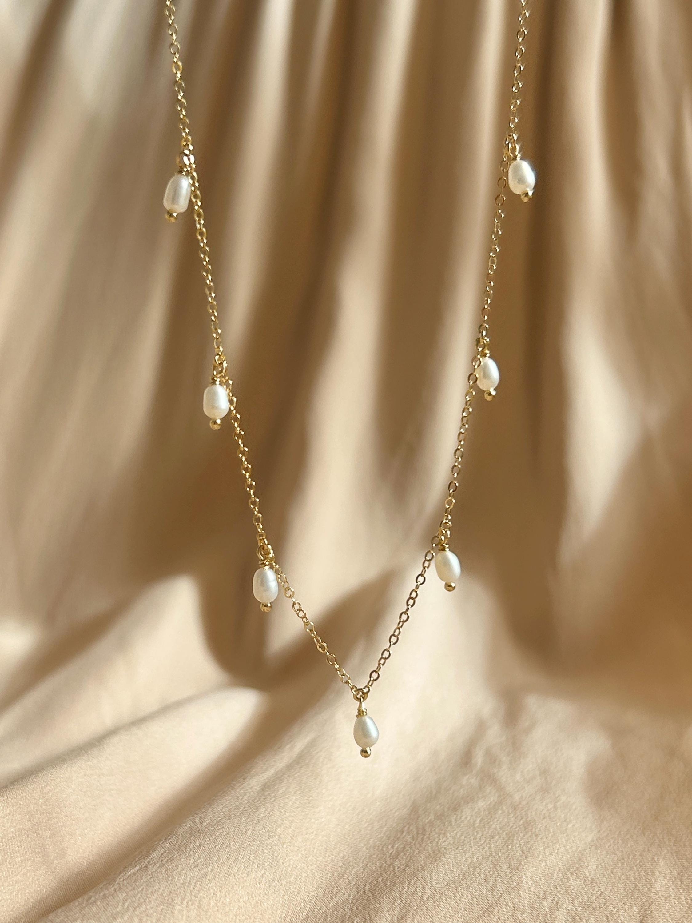 Rice Pearl ~ Vermeil Necklace