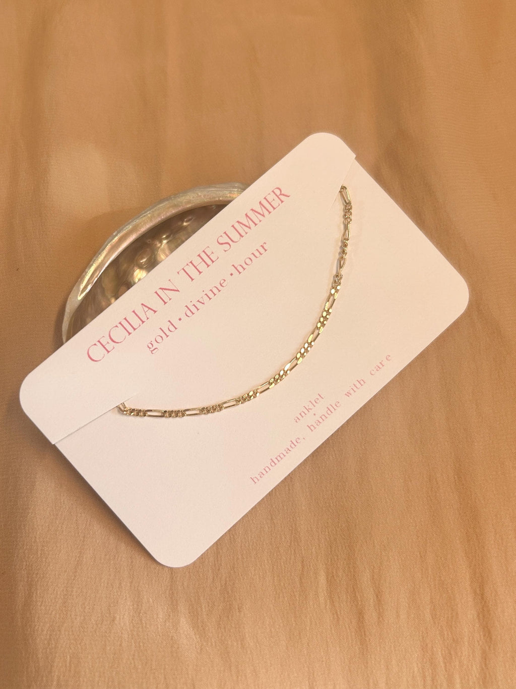 Thin Figaro ~ Vermeil Anklet