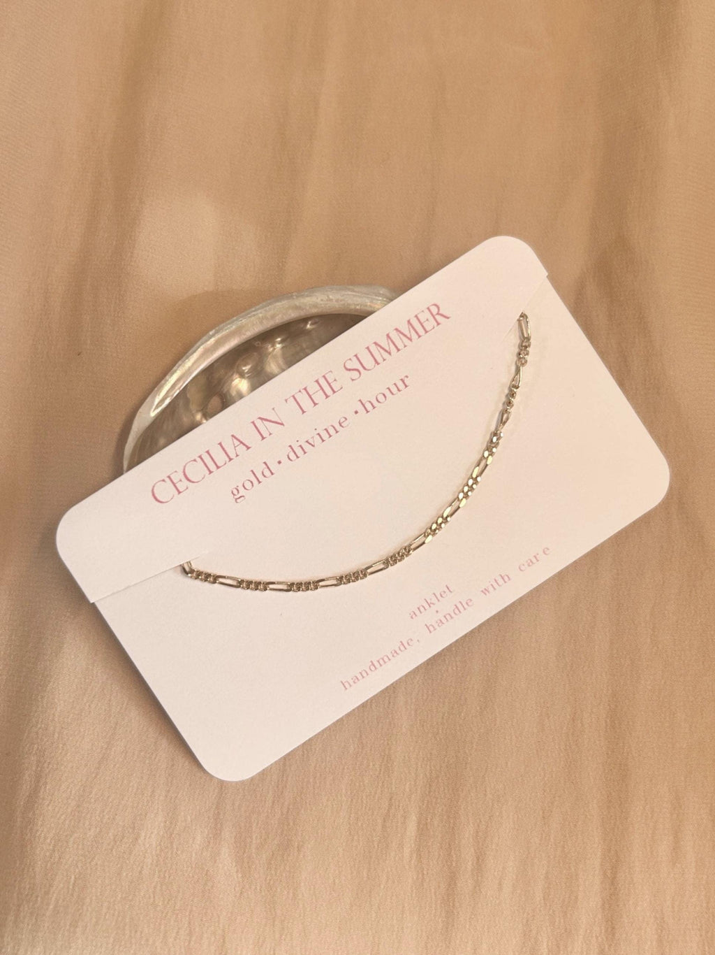 Thin Figaro ~ Vermeil Anklet