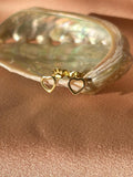 Outline Heart Stud Earrings