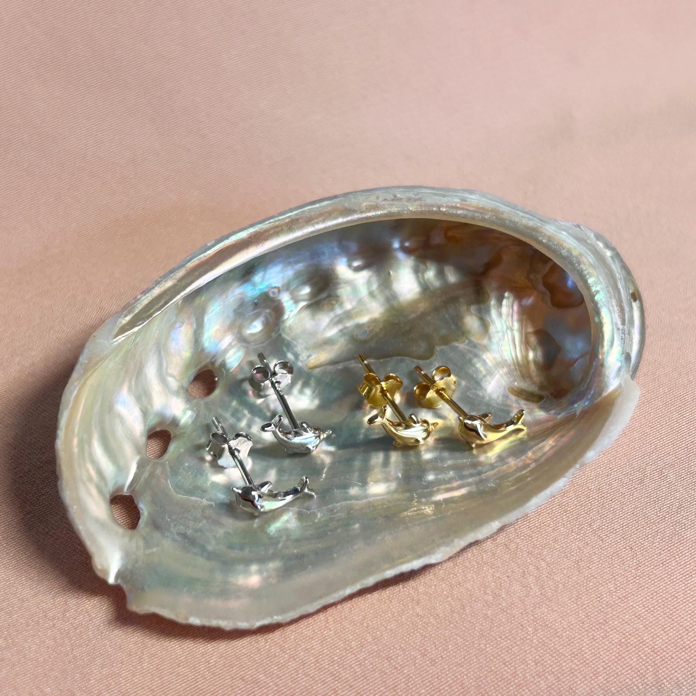 Ocean Dolphins Stud Earrings