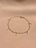 Pearl Paperclip Bracelet ~ 14kt Gold Fill