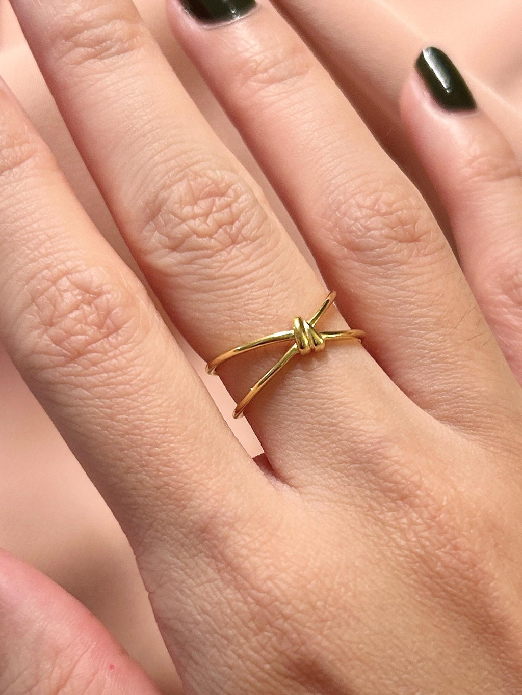 Knot Ring ~ Vermeil Adjustable Resizable