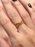 Knot Ring ~ Vermeil Adjustable Resizable