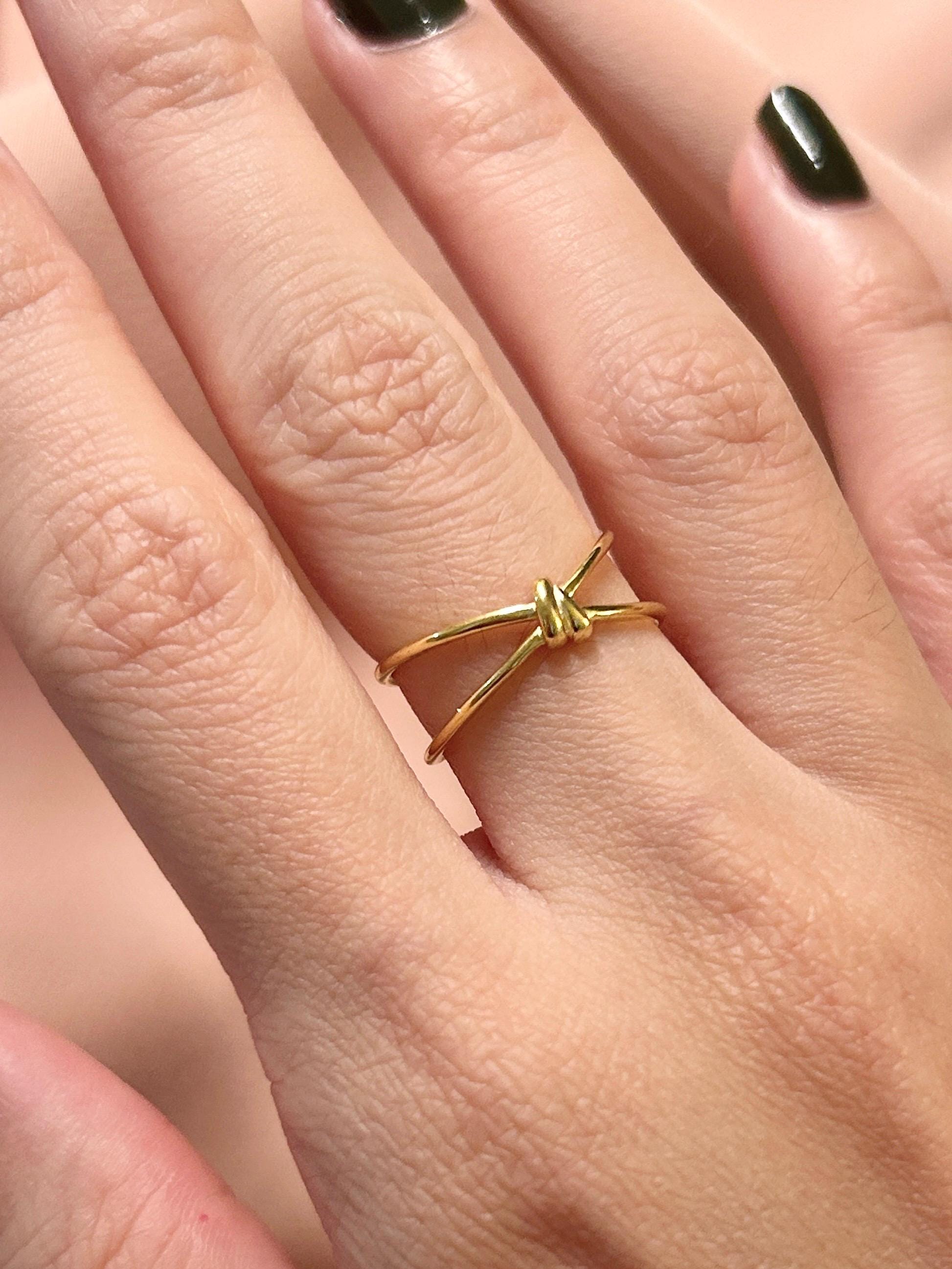 Knot Ring ~ Vermeil Adjustable Resizable