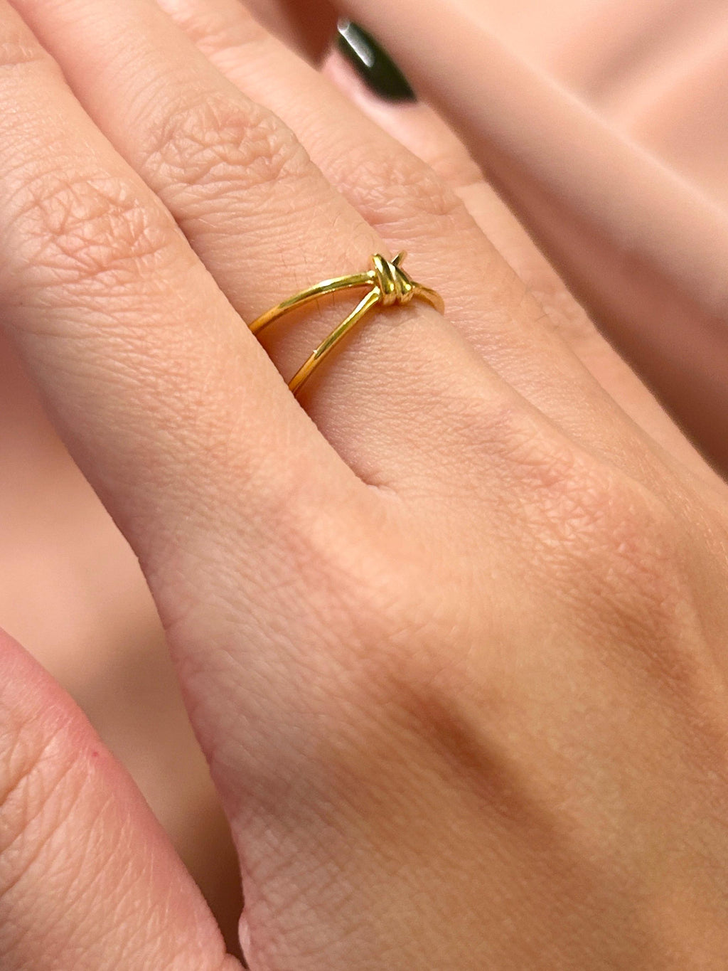 Knot Ring ~ Vermeil Adjustable Resizable