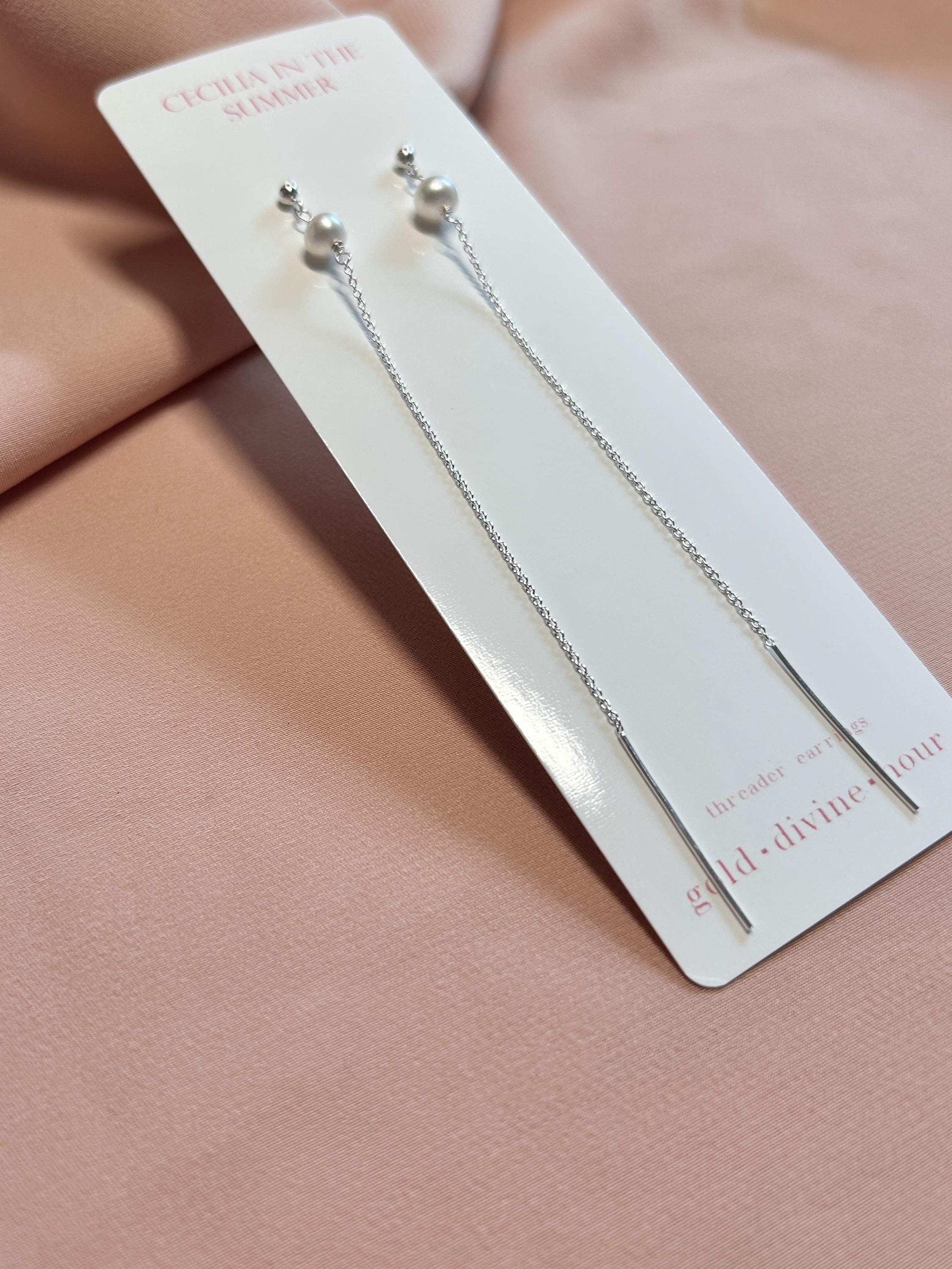 Stud-Threader Steel Silver ~ Pearl ~ Opal