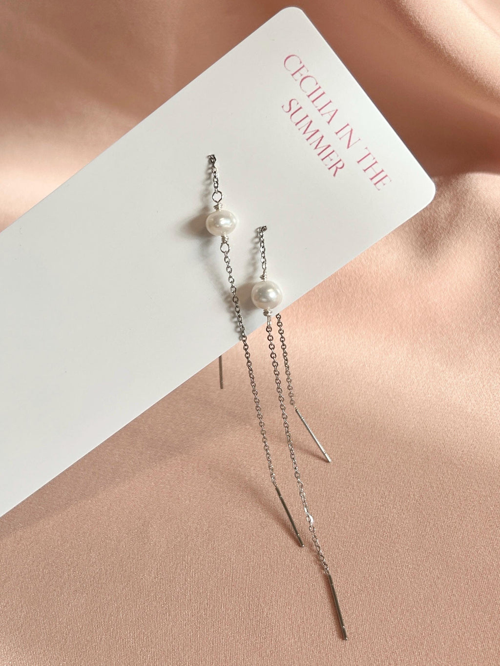 Double Threader Sterling Silver ~ Pearl ~ Opal