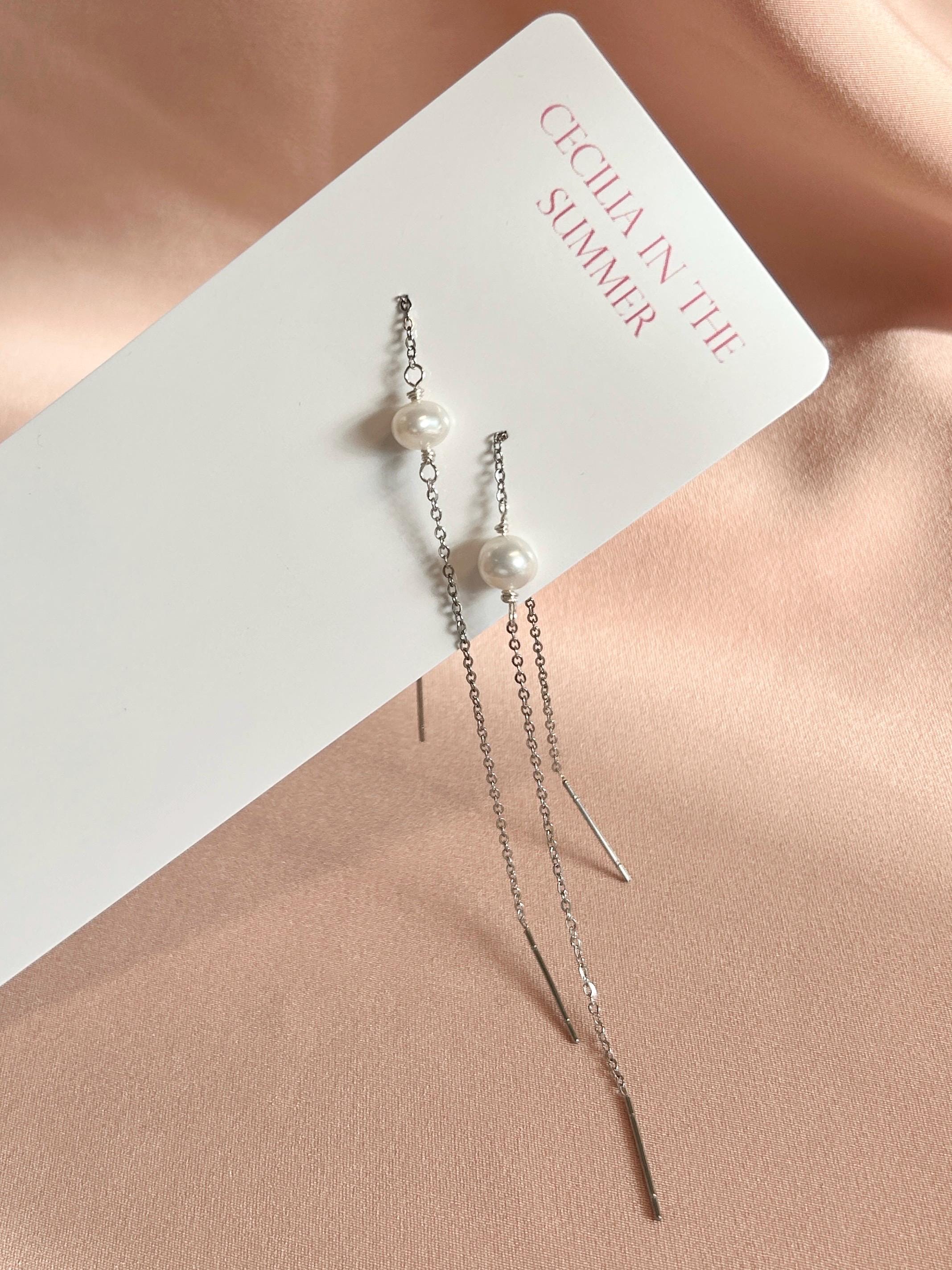Double Threader Sterling Silver ~ Pearl ~ Opal