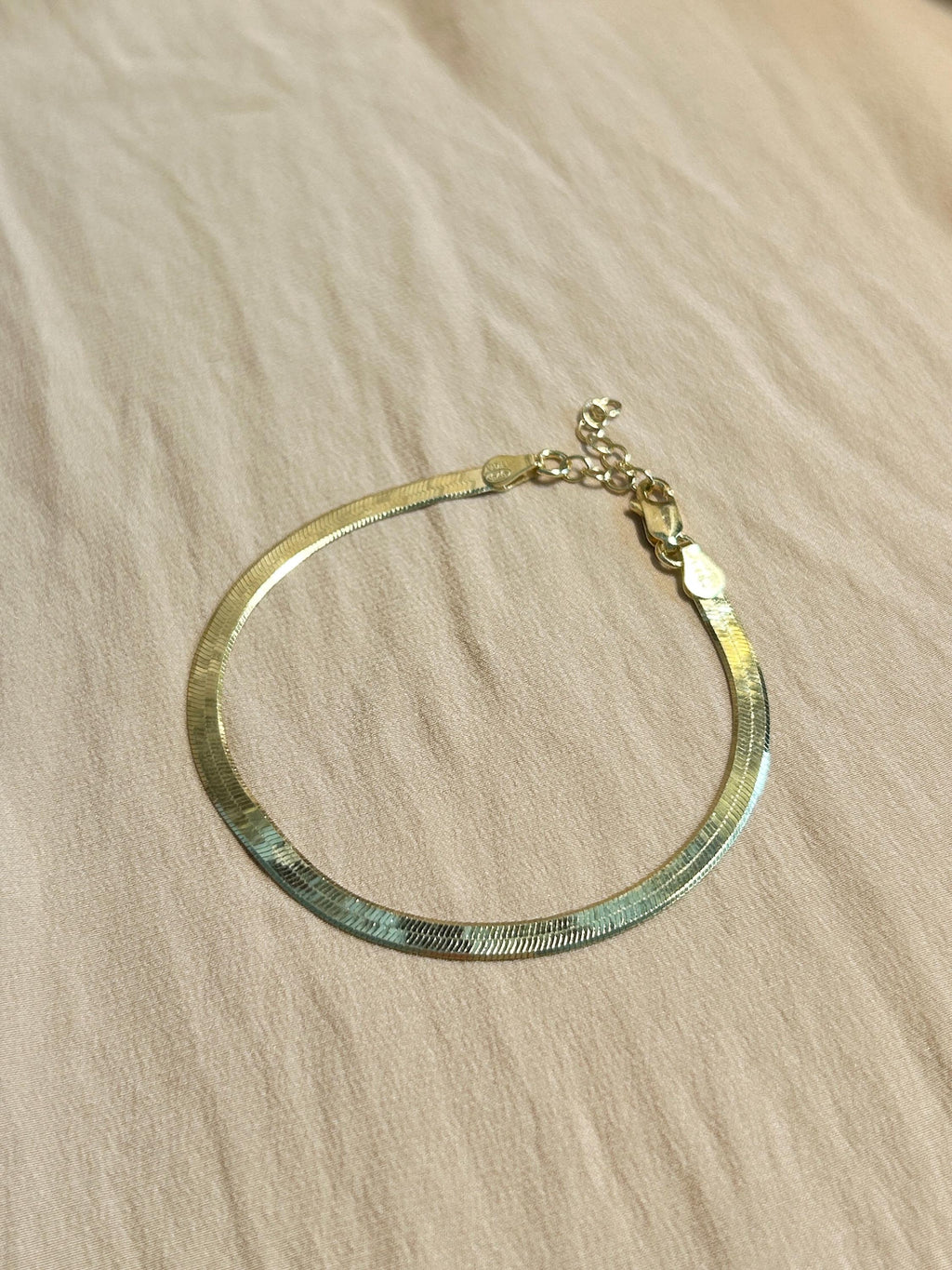 Snake Herringbone 4mm Bracelet