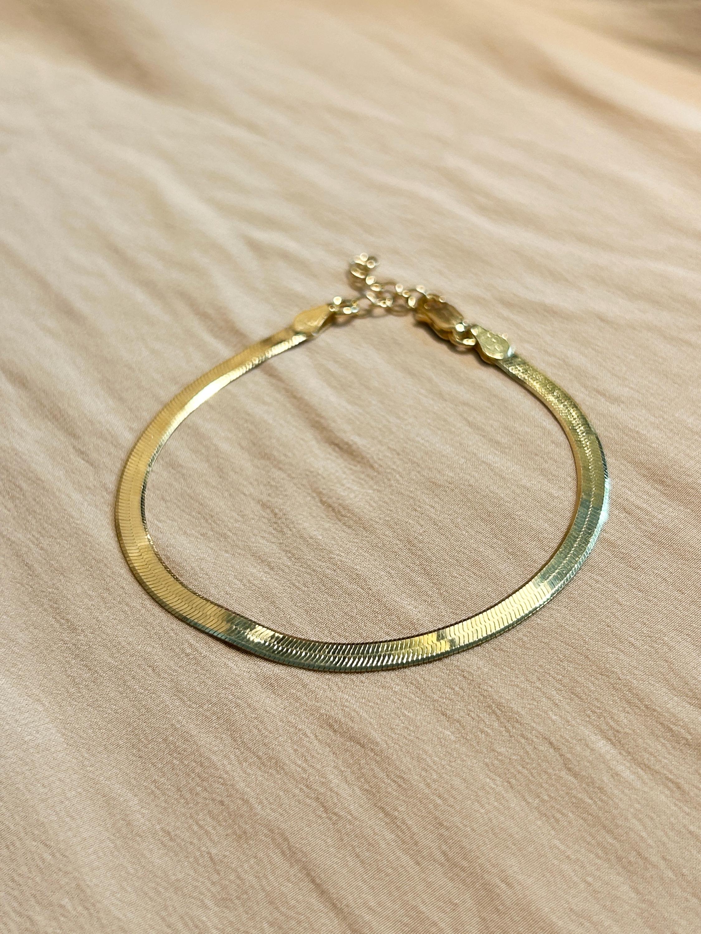 Snake Herringbone 4mm Bracelet