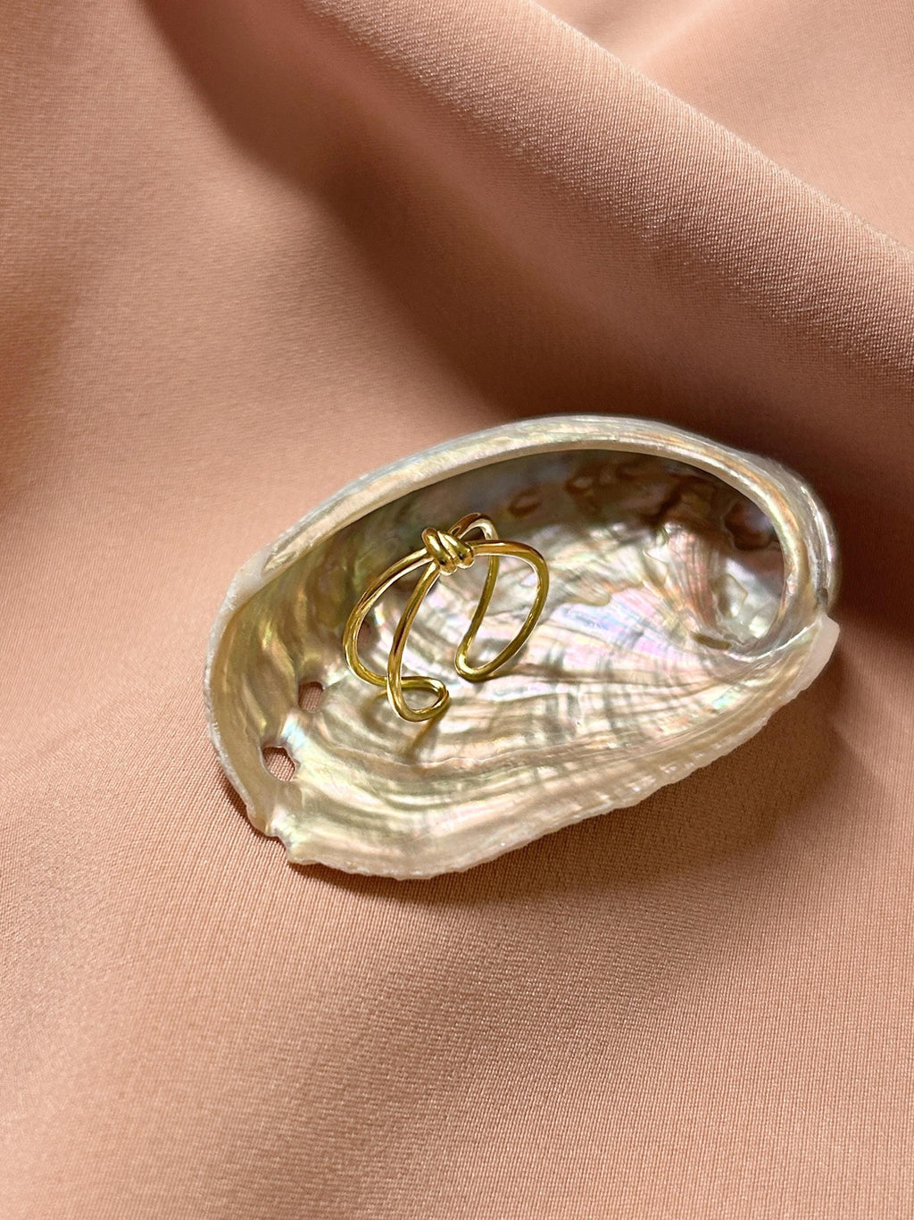 Knot Ring ~ Vermeil Adjustable Resizable