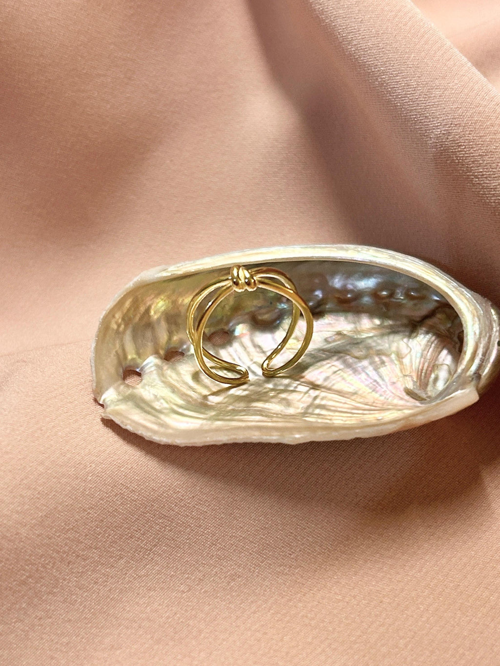Knot Ring ~ Vermeil Adjustable Resizable