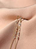 Stud-Threader Mariah CZ Gem Earrings ~ 14kt Gold Filled