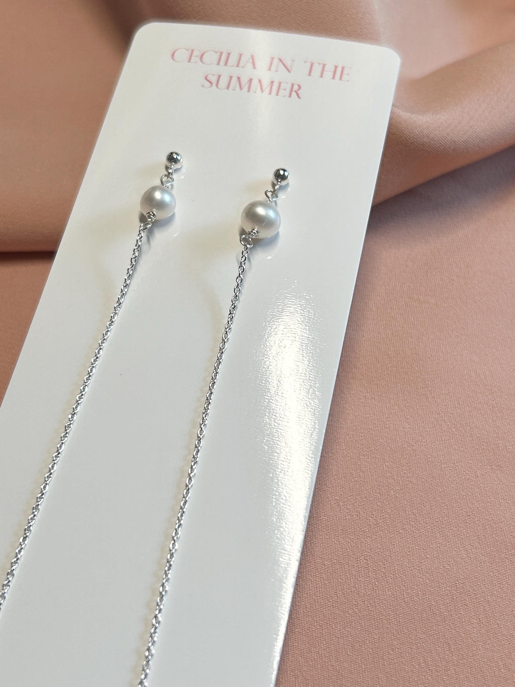 Stud-Threader Steel Silver ~ Pearl ~ Opal