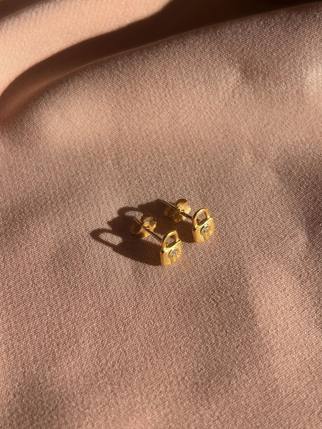 Locked In Locks Stud Vermeil Earrings