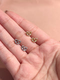 Pretzel CZ Stud Earrings