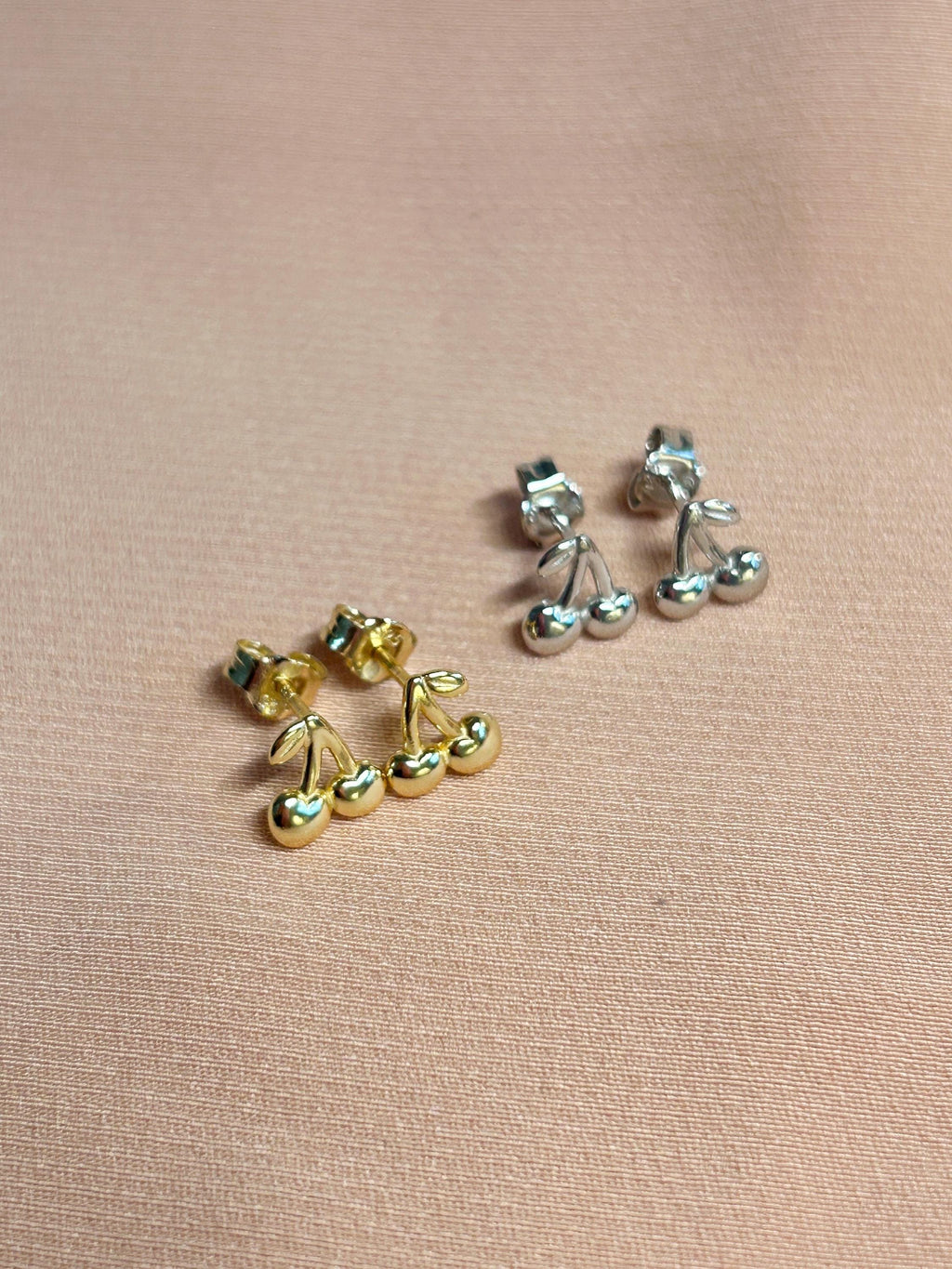 Cherry Fruit Stud Earrings