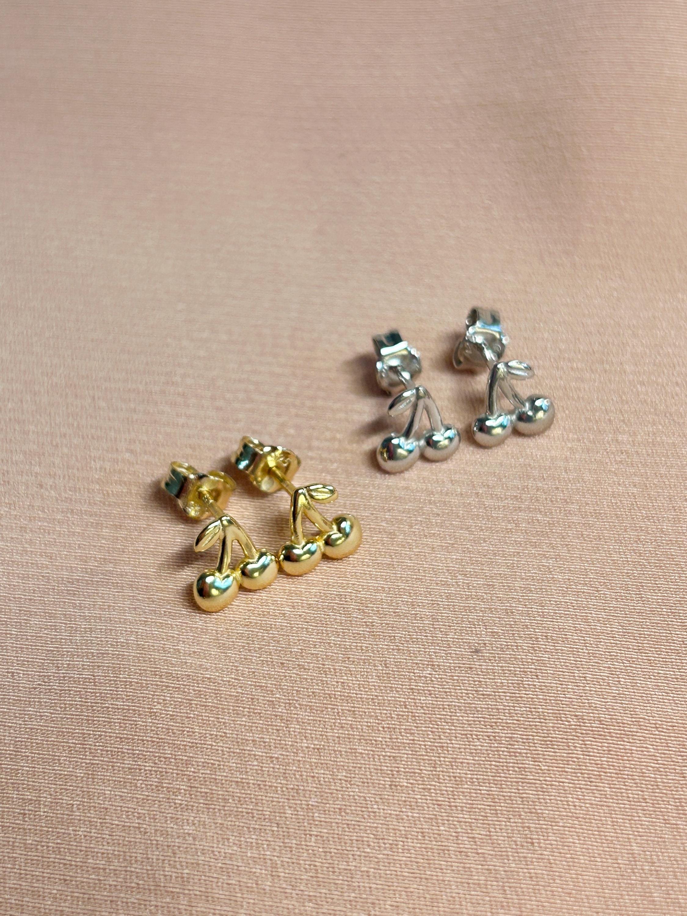 Cherry Fruit Stud Earrings