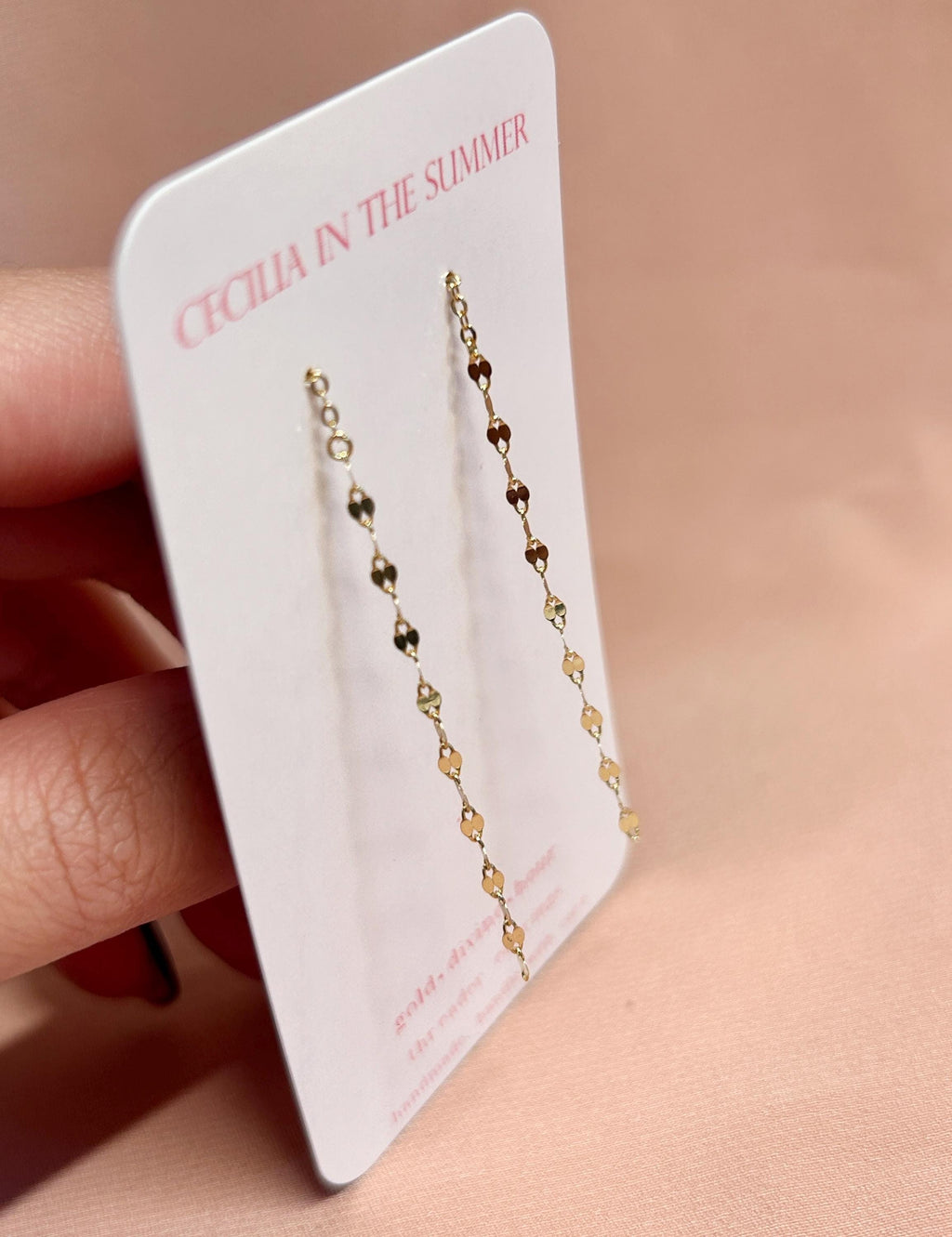 Optics Optica Chain Simple Threader Earrings