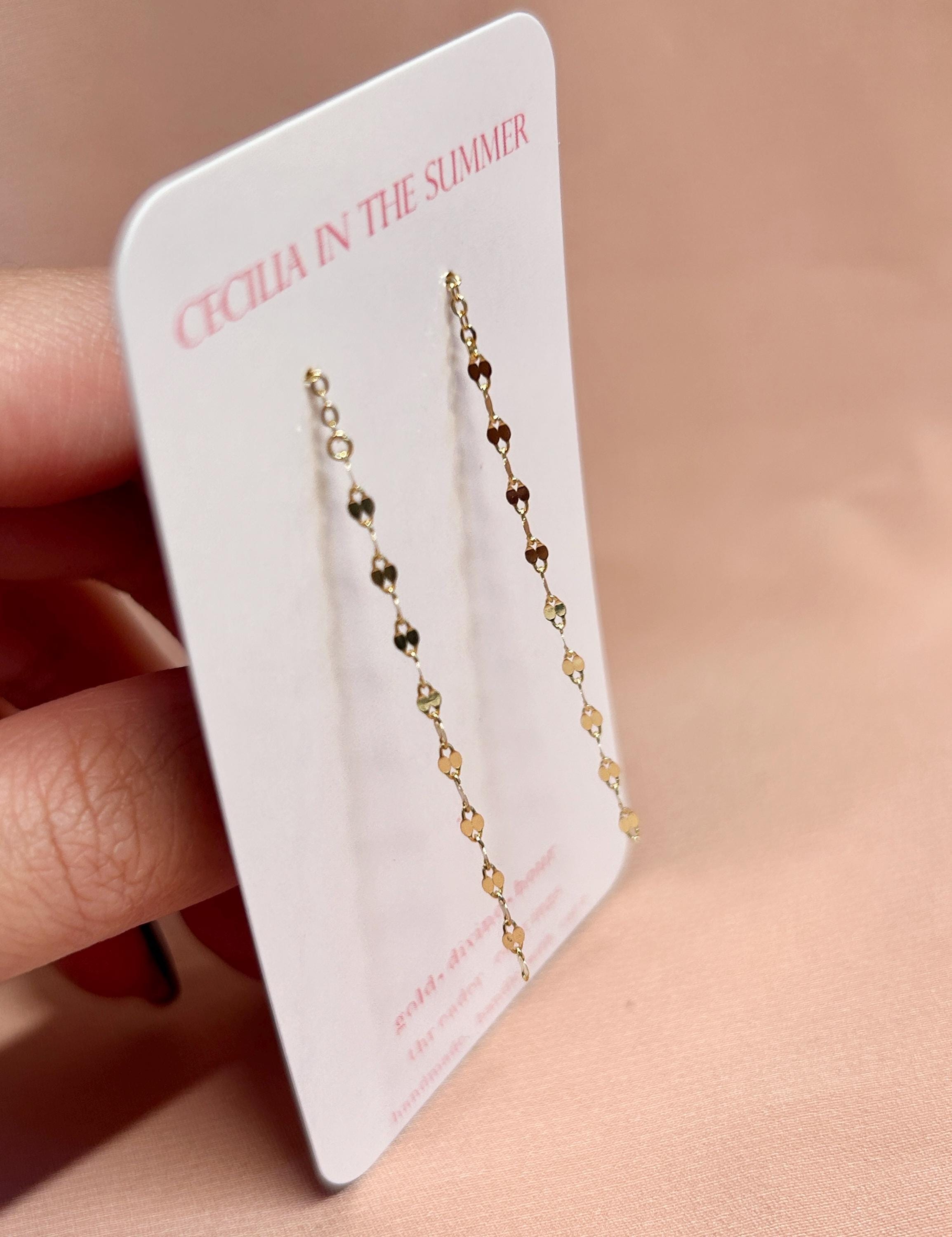 Optics Optica Chain Simple Threader Earrings