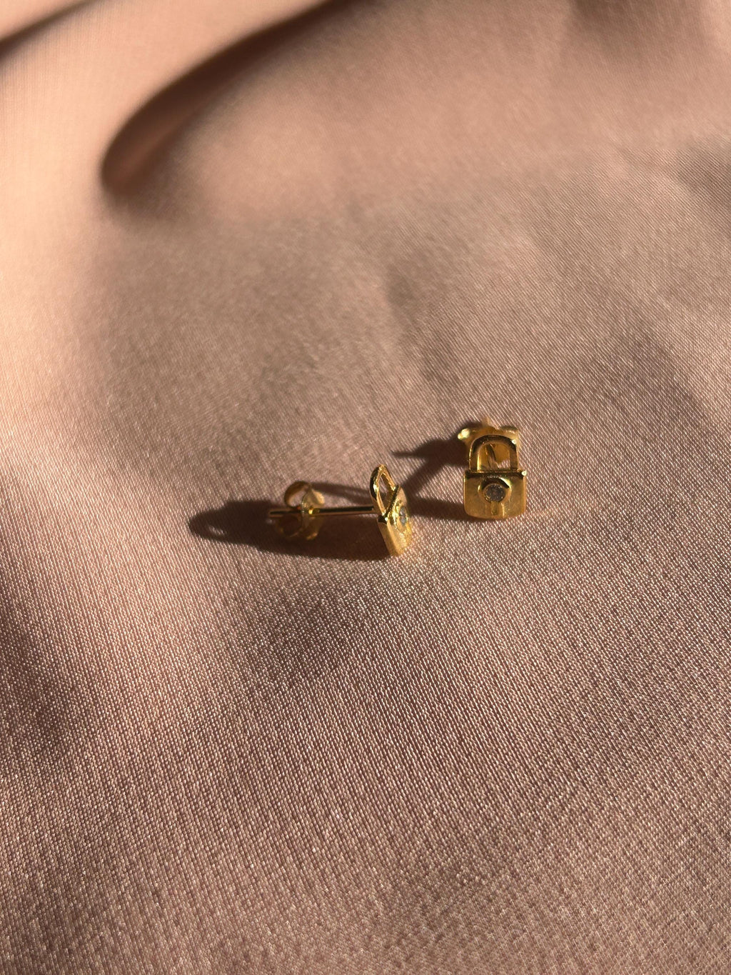Locked In Locks Stud Vermeil Earrings
