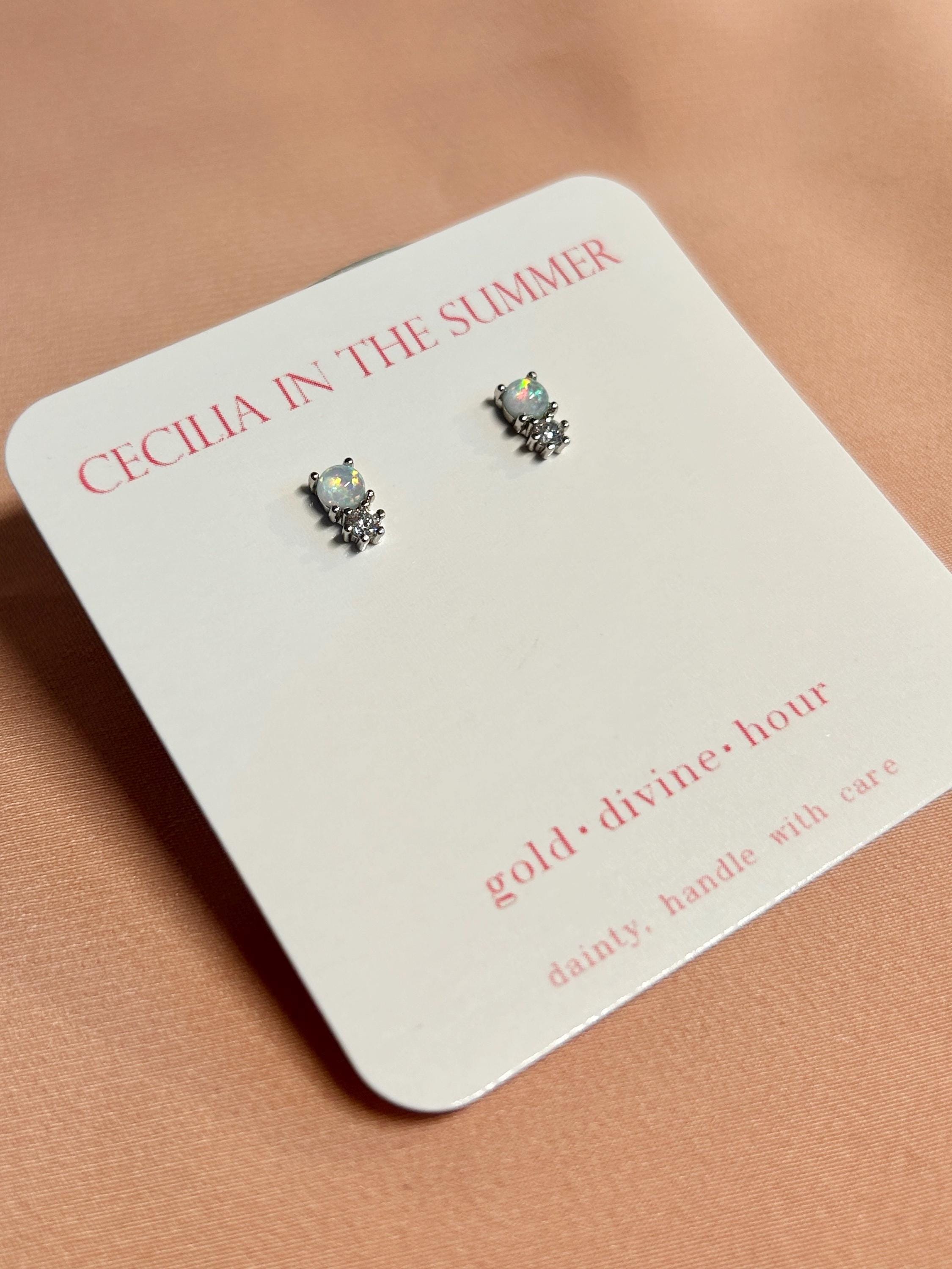 Opal You & Me CZ Sparkle Stud Earrings