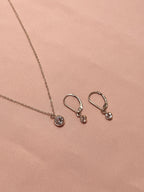 Crystal Clear Gem Threader Earrings