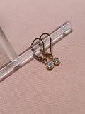Crystal Clear Gem Leverback Earrings