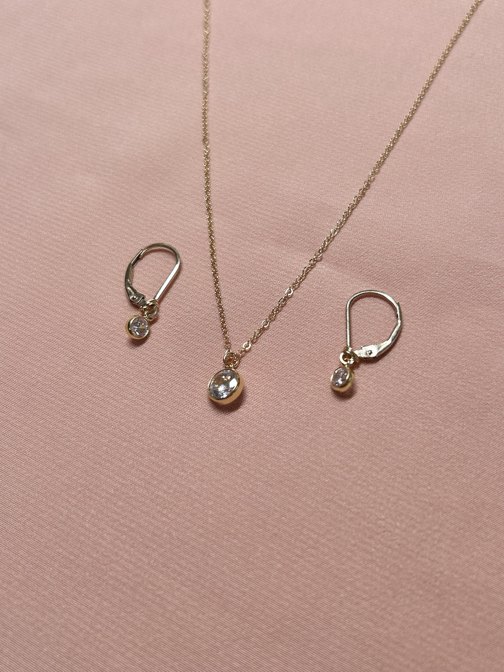 Crystal Clear Gem Leverback Earrings