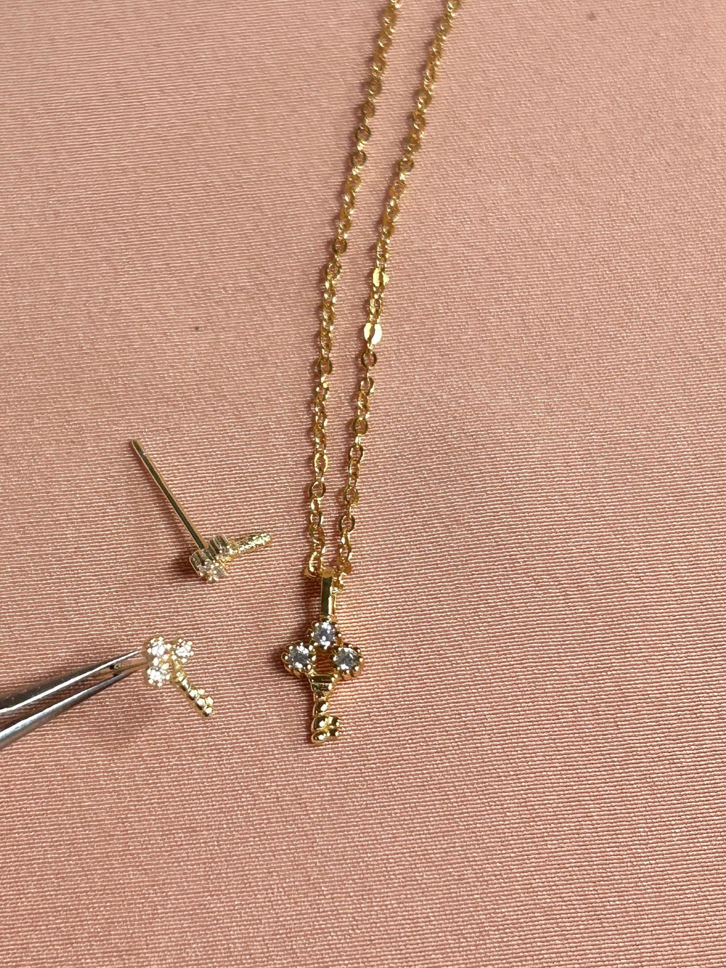 Locked In Key Stud Vermeil Earrings