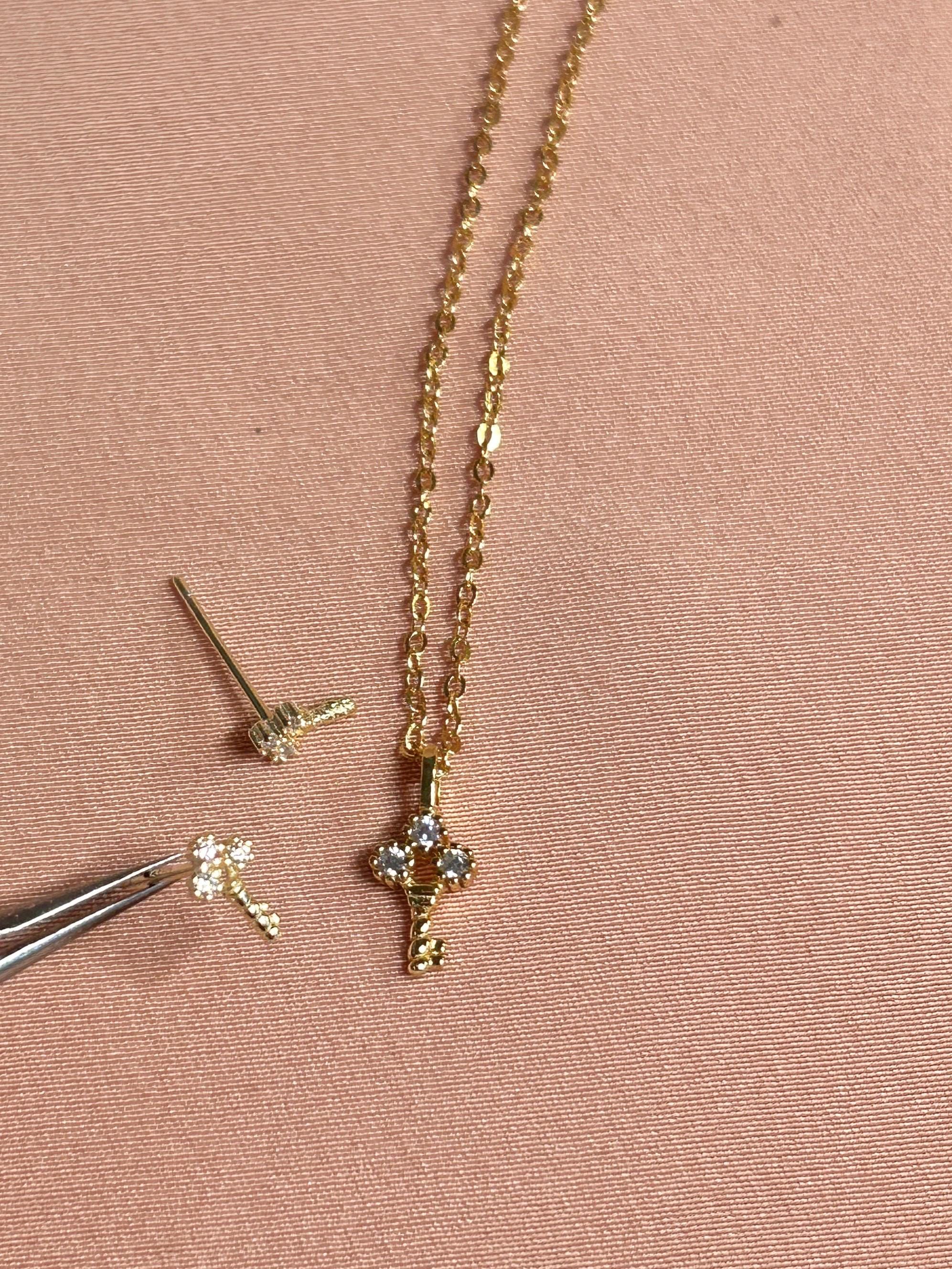 Locked In Key Stud Vermeil Earrings