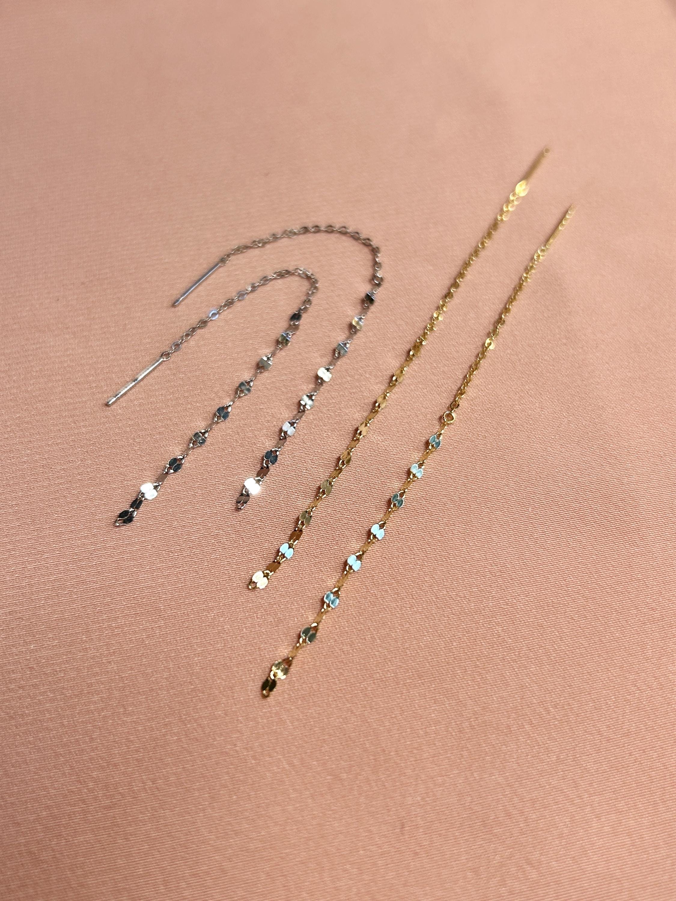 Optics Optica Chain Simple Threader Earrings