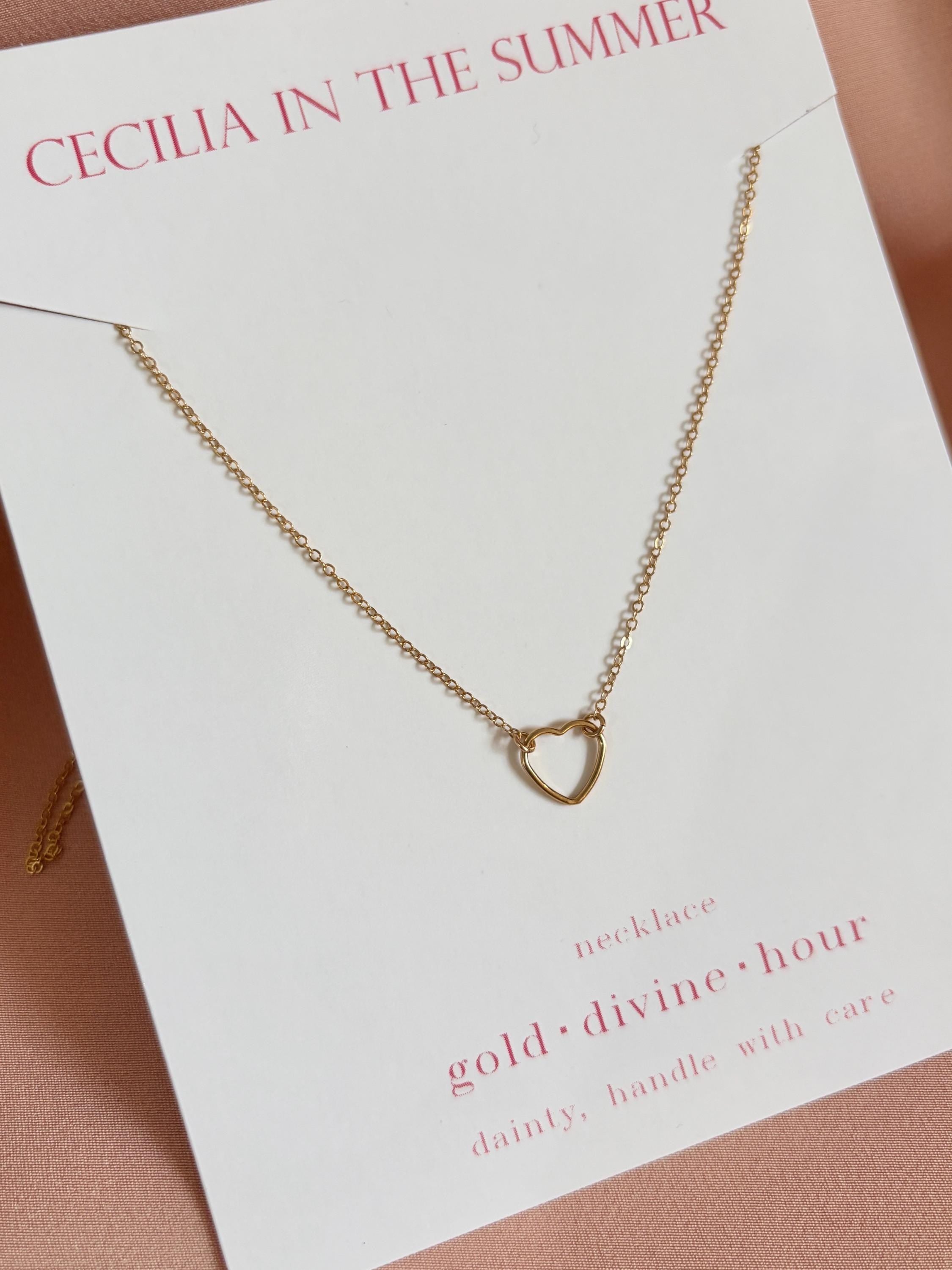 Heart Outline Necklace