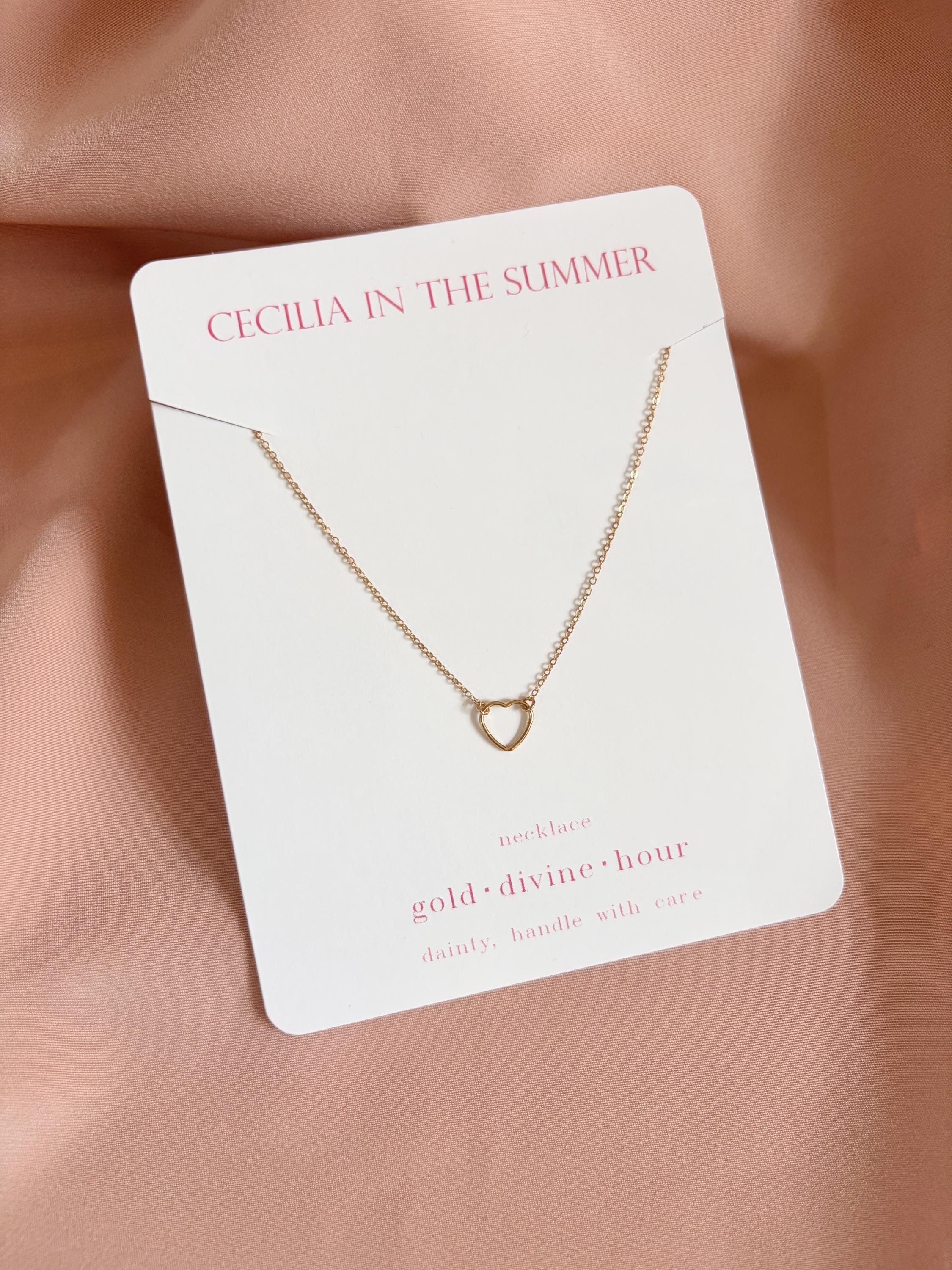Heart Outline Necklace