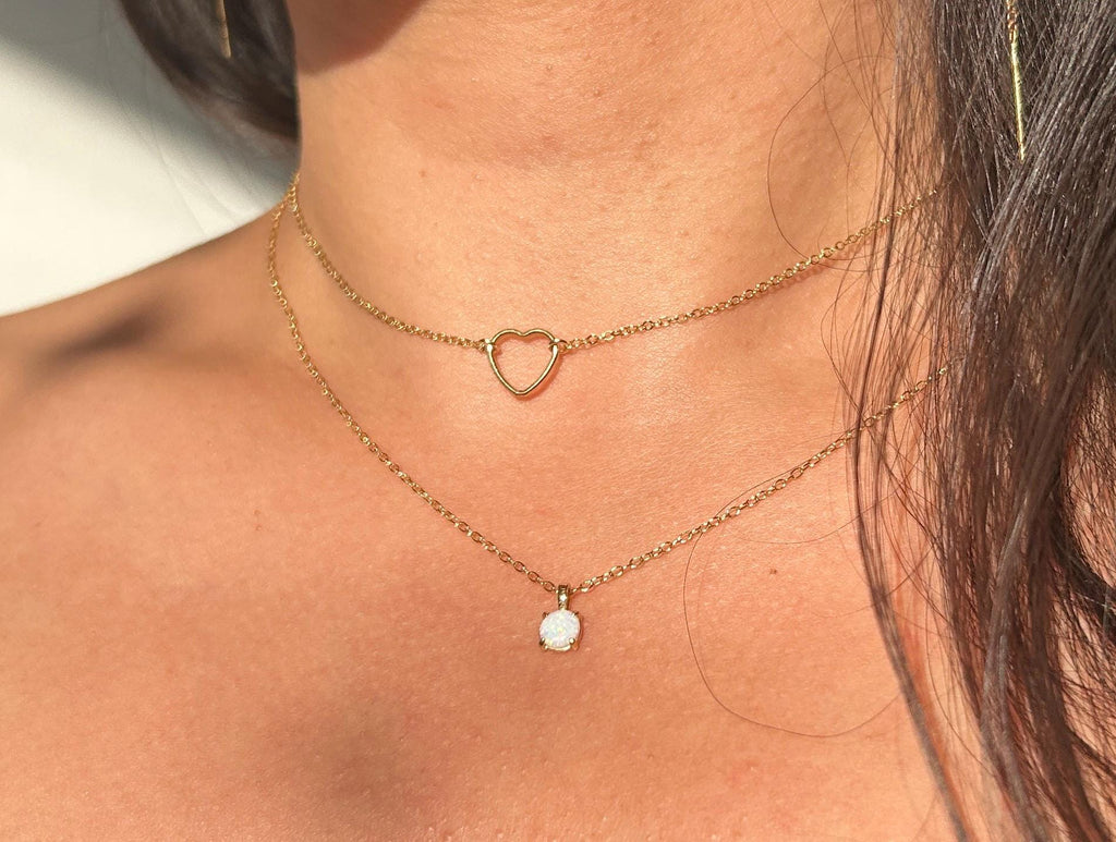 Heart Outline Necklace