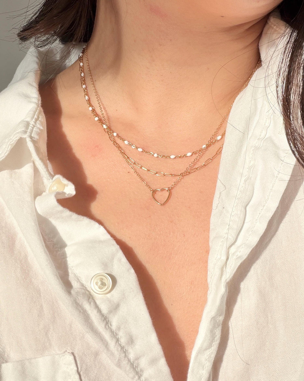 Heart Outline Necklace