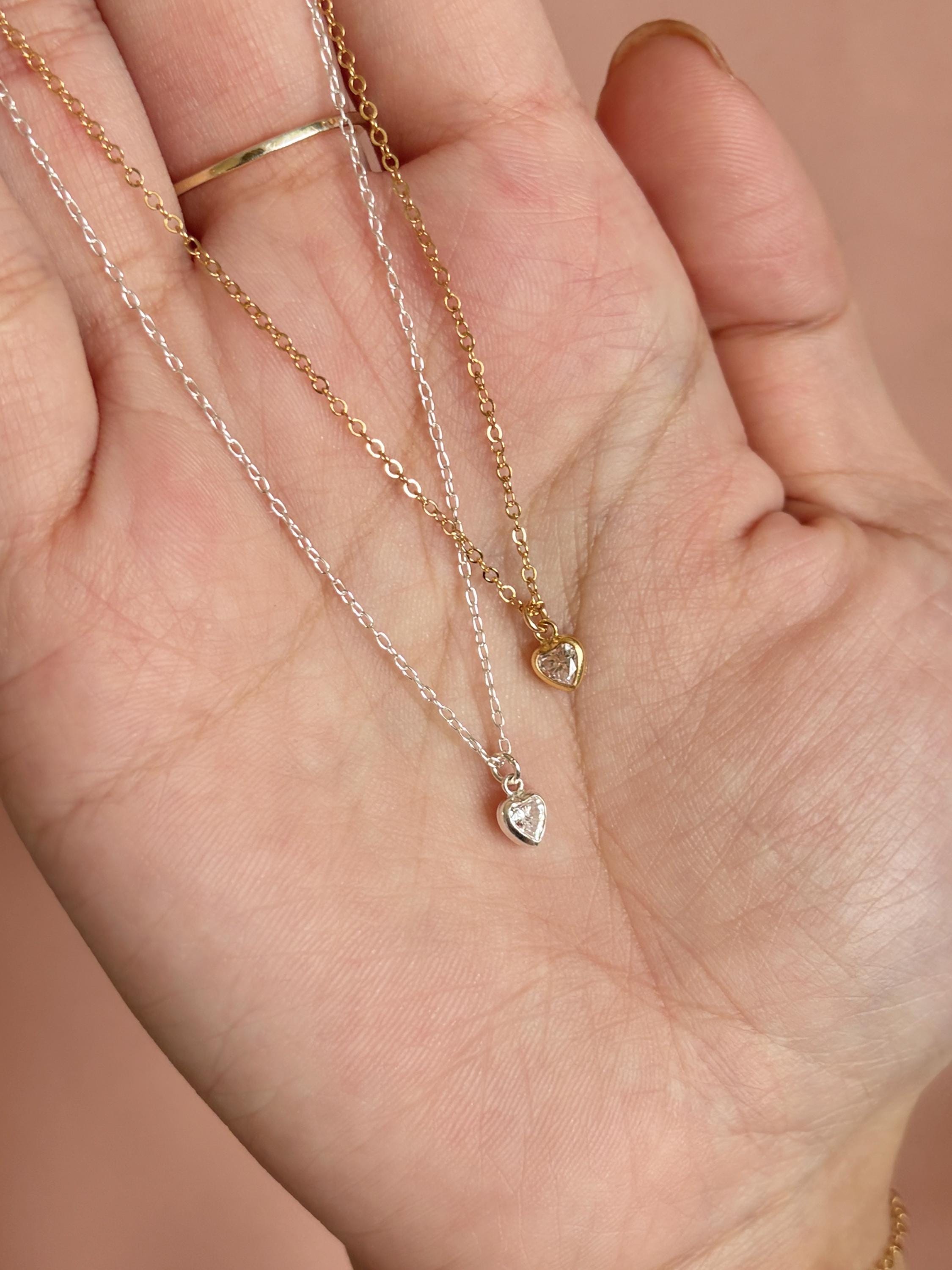 Crystal Heart Pendant Necklace