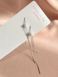 Double Threader Silver Steel ~ Pearl ~ Opal