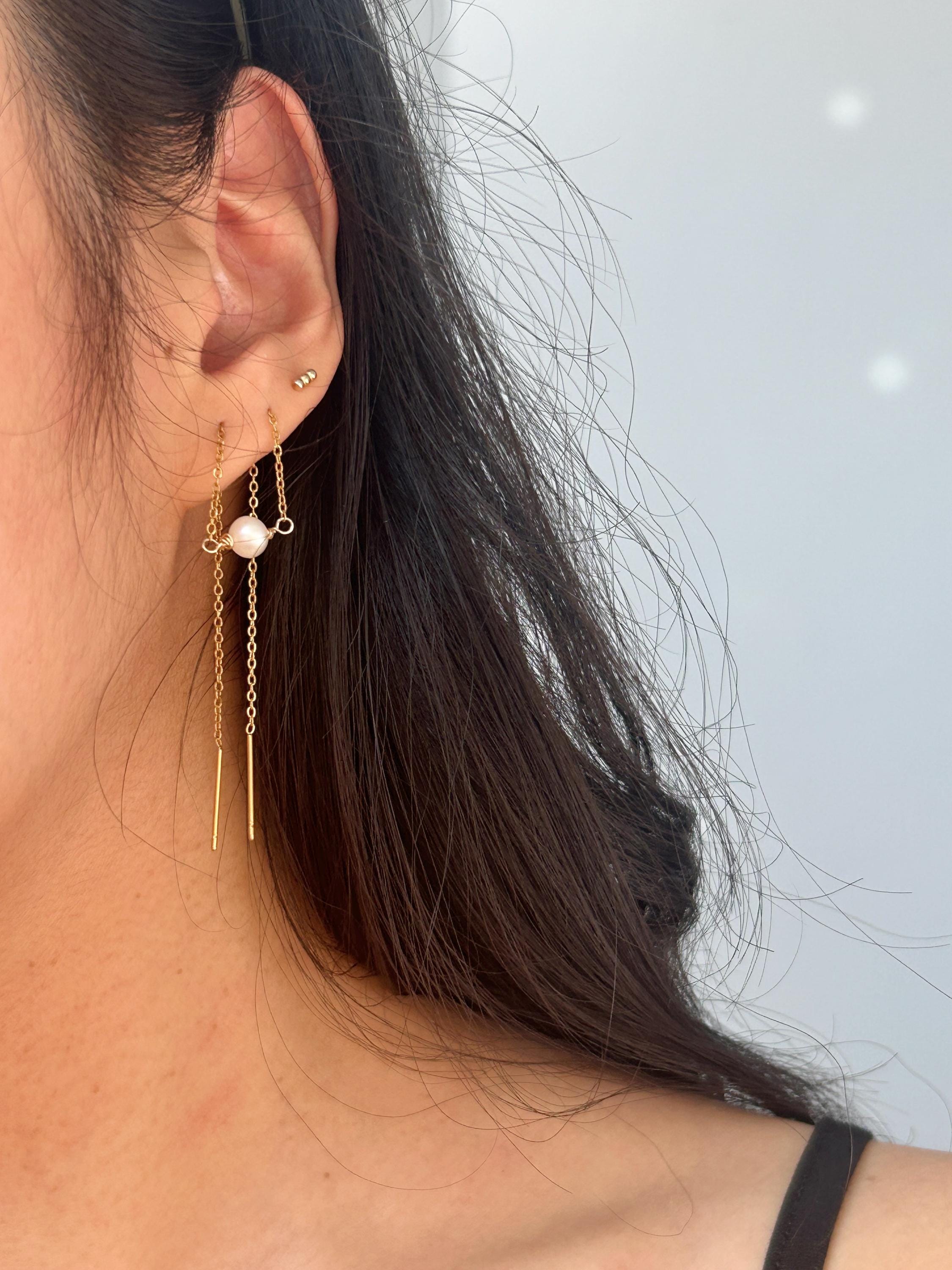 Double Threader Gold Steel  ~ Pearl ~ Opal