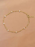 Pearl Golden Dots Bracelet
